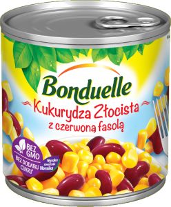 BONDUELLE KUKURYDZA Z CZERWONĄ FASOLĄ 340G/12SZT