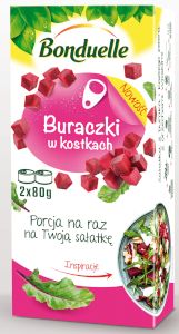 BONDUELLE BURACZKI W KOSTKACH PORCJA NA RAZ 2X106ML/6SZT