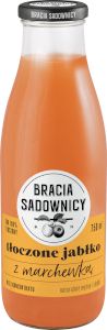 CS-BRACIA SADOWNICY SOK TŁOCZONE JABŁKO Z MARCHEWKĄ SZKŁO 750ML/6SZT