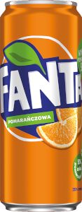 COCA-FANTA POMARAŃCZOWA 330ML PUSZKA/24SZT DRS